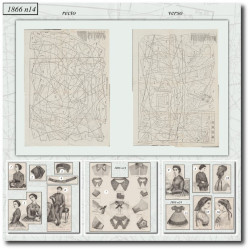 1866 N°14 Sewing patterns...