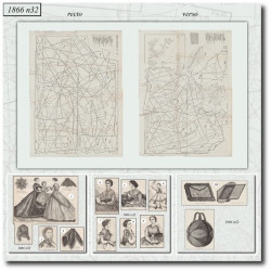 1866 N°32 Sewing patterns...