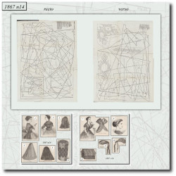 1867 N°14 Patrons  La mode...