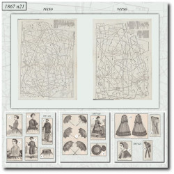 1867 N°21 Patrons  La mode...