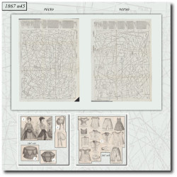 1867 N°45 Sewing patterns...