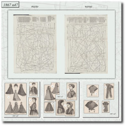 1867 N°47 Sewing patterns...