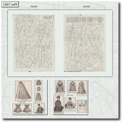 1867 N°49 Sewing patterns...