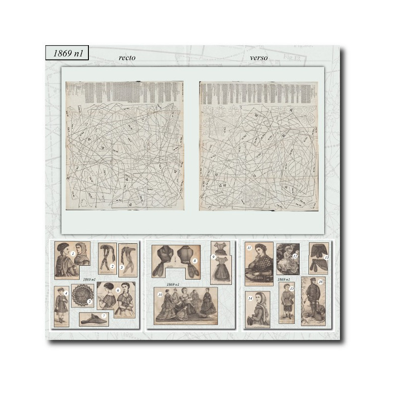 Patrons de couture de 1869 1