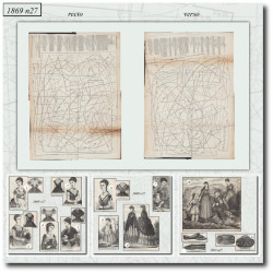 1869 N°27 Sewing patterns...