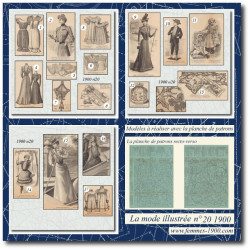 Robe ornée de soutache 1900