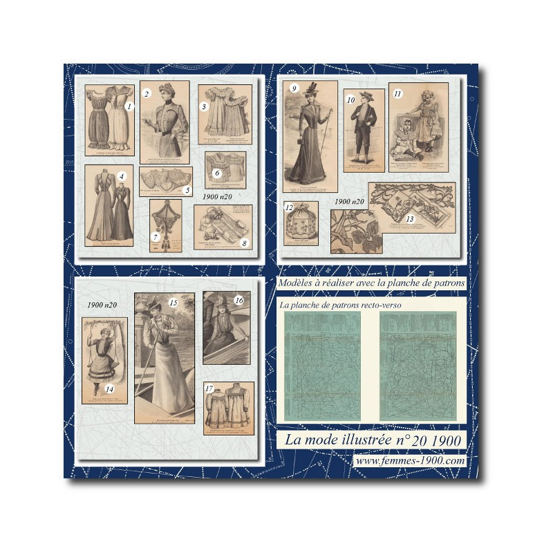 Robe ornée de soutache 1900