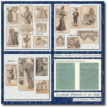 Robe ornée de soutache 1900