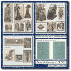 1902 N°13 Sewing patterns...