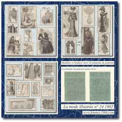 1902 N°24 Sewing patterns...