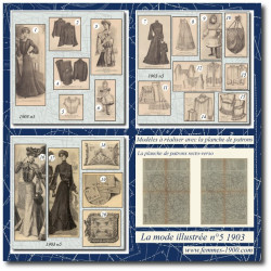 1903 N°5 Patrons A4 La mode...