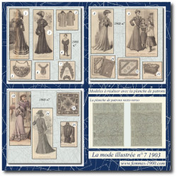 1903 N°7 Patrons A4 La mode...