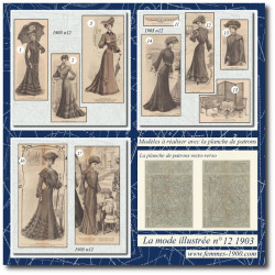 1903 N°12 Sewing patterns...