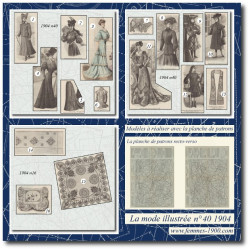 1904 N°40 Sewing patterns...