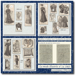 1905 N°14 Sewing patterns...