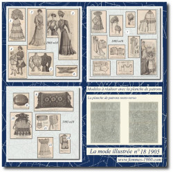 1905 N°18 Sewing patterns...