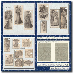 1905 N°20 Sewing patterns...