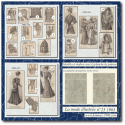 1905 N°25 Sewing patterns...