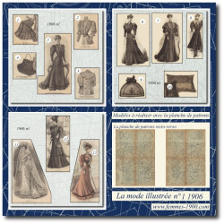 1906 N°1 Patrons A4 La mode...