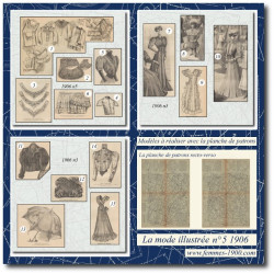 1906 N°5 Patrons A4 La mode...
