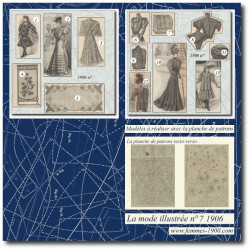 1906 N°7 Patrons A4 La mode...