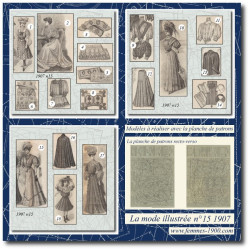 1907 N°15 Sewing patterns...