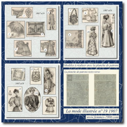 1907 N°19 Sewing patterns...