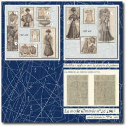 1907 N°26 Sewing patterns...