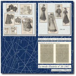 1907 N°30 Sewing patterns...
