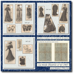 1907 N°43 Sewing patterns...