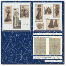 1907 N°52 Sewing patterns...