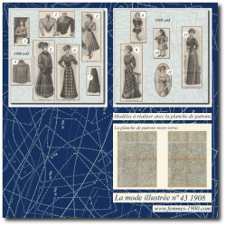 1908 N°43 Sewing patterns...