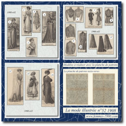 1908 N°52 Sewing patterns...