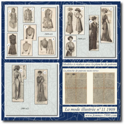 1909 N°11 Sewing patterns...