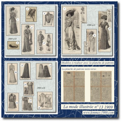 1909 N°13 Sewing patterns...