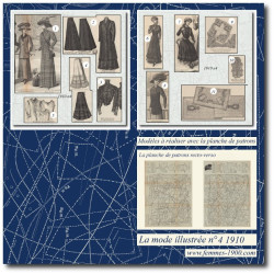 1910 N°4 Patrons A4 La mode...