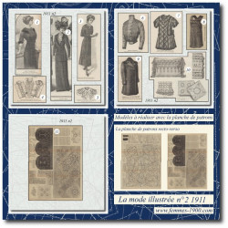 1911 N°2 Patrons A4 La mode...