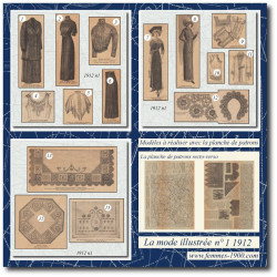 1912 N°1 Patrons A4 La mode...