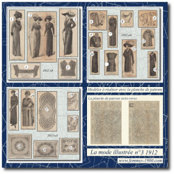 1912 N°3 Sewing patterns A4...