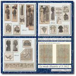 1912 N°5 Sewing patterns A4...