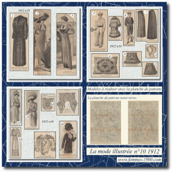 1912 N°10 Sewing patterns...
