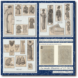 1912 N°12 Sewing patterns...