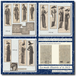 1913 N°6 Patrons A4 La mode...