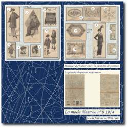 1914 N°9 Sewing patterns A4...