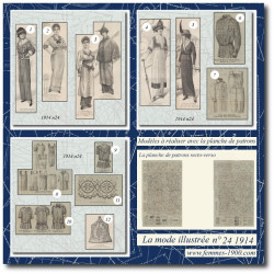 1914 N°24 Sewing patterns...