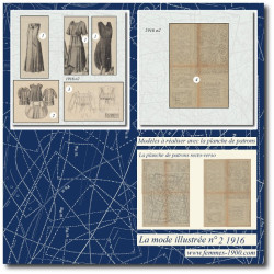 1916 N°2 Patrons A4 La mode...