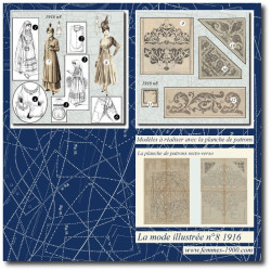 1916 N°8 Patrons A4 La mode...