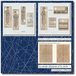 1918 N°8 Sewing patterns A4...