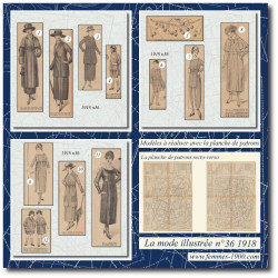 1918 N°36 Sewing patterns...