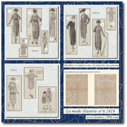 1919 N°6 Patrons A4 La mode...